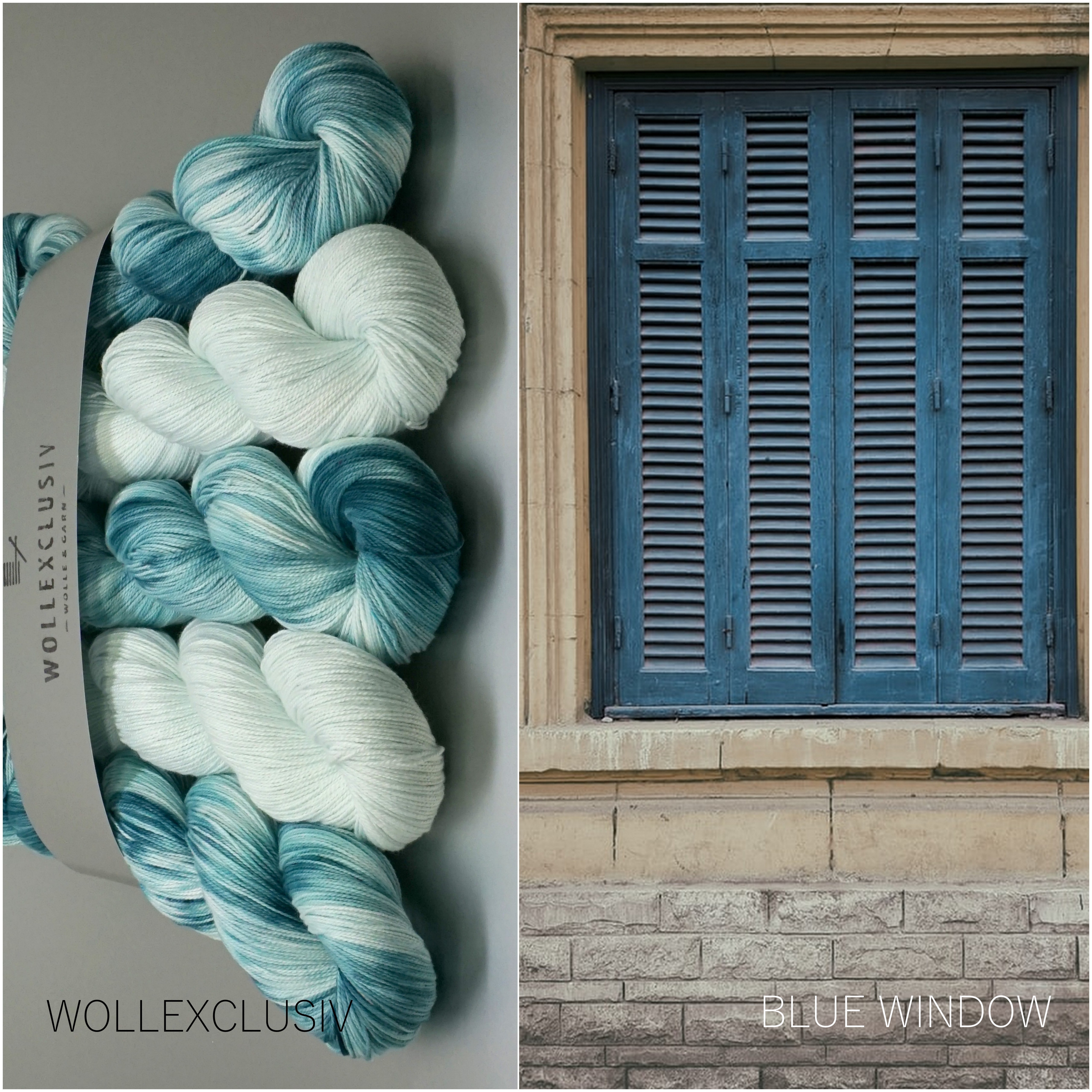 WOLLEXCLUSIV KIT COTTON LACE ∣ BLUE WINDOW