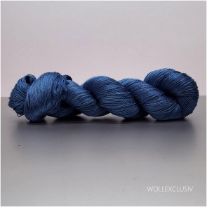 MULBERRY SILK LACE ∣ SHINY BLUE 